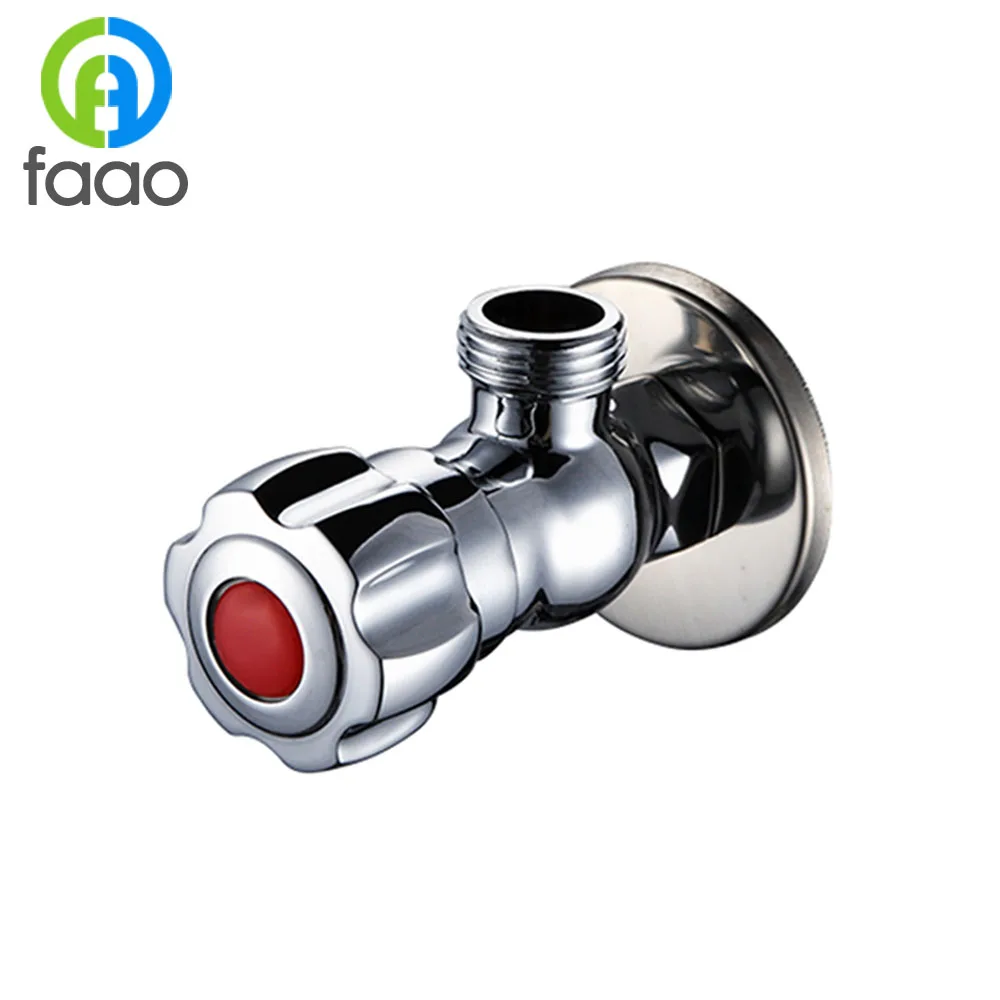 FAAO wall mounted brass angle valve bathroom