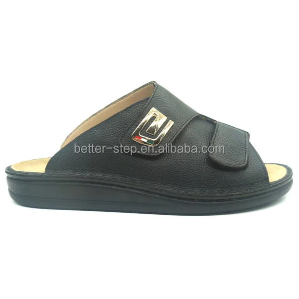 Новый Тип кожаных ортопедических диабетических сандалий для мужчин в Китае производитель