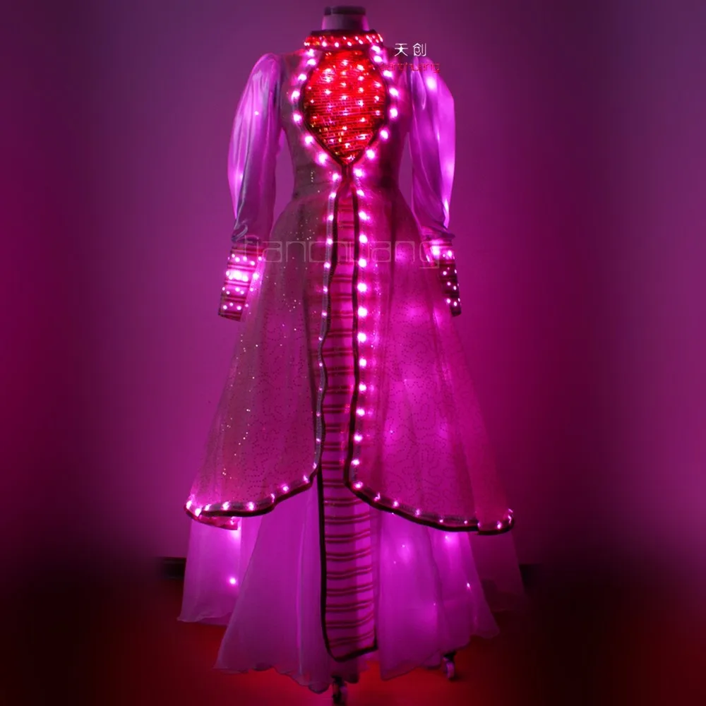 chinese dress ladies Barbie x Unique Vintage 1980s Pink Light Up Dream Glow Swing Dress main image 0