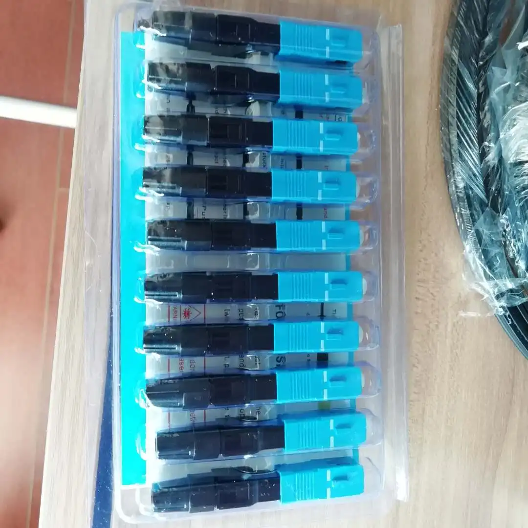 Fiber Optic Fast Connector SC APC for FTTH Termination