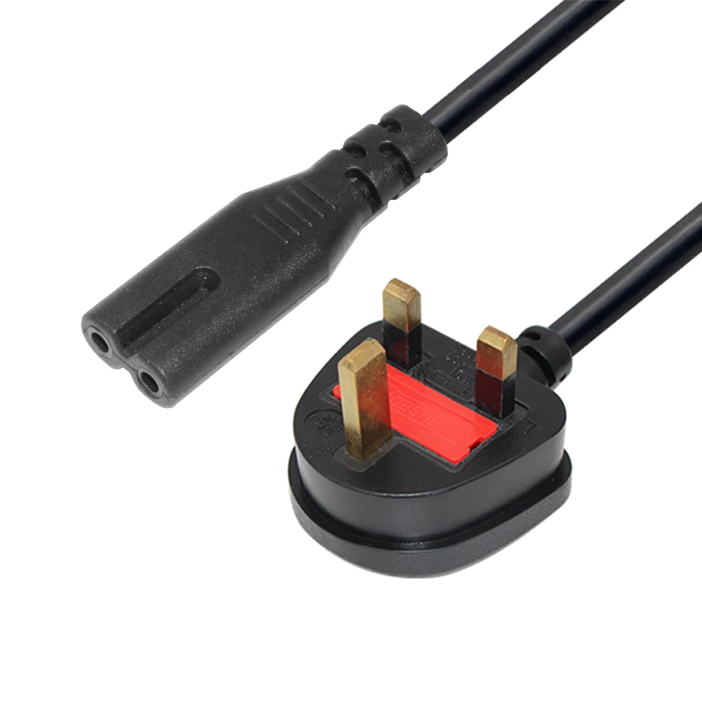 Figure 8 Main Lead Cable Black Iec C7 to Uk 3 Pin Power Cord 25