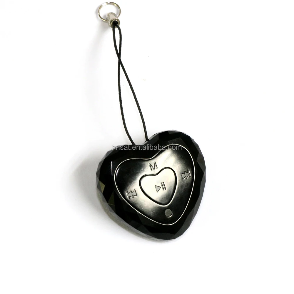 product-Hnsat-16GB romantic love pendant wearable mini hidden recorder with MP3 music playback-img-1