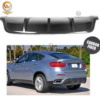 High Quality Carbon Fiber Rear Bumper Diffuser Lip New Auto Parts for X6 E71 2008-2014