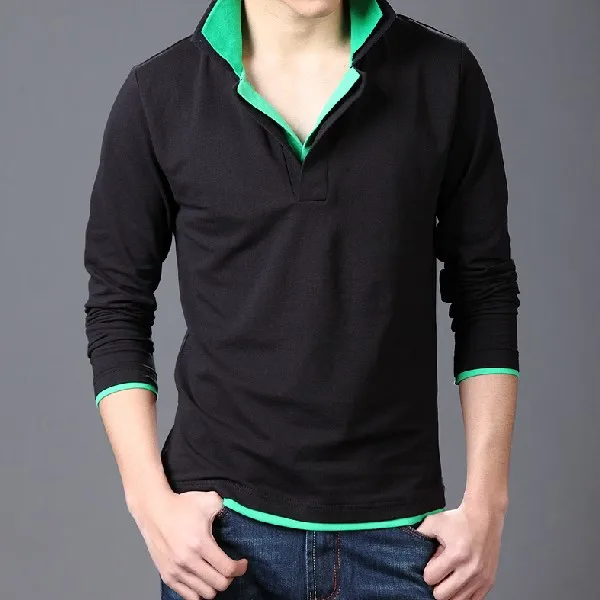 polo collar full sleeves