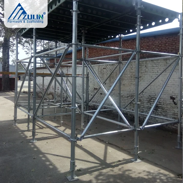 ZULIN Steel Scaffolding Ledger With Light Pin Lock Hot Dip Galvanized Finish for Building Construction SGS Certified