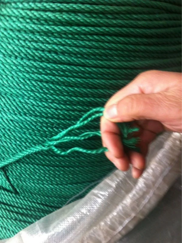 
 Высокое качество, 3/4 прядей, витой трос HDPE в зеленом цвете  