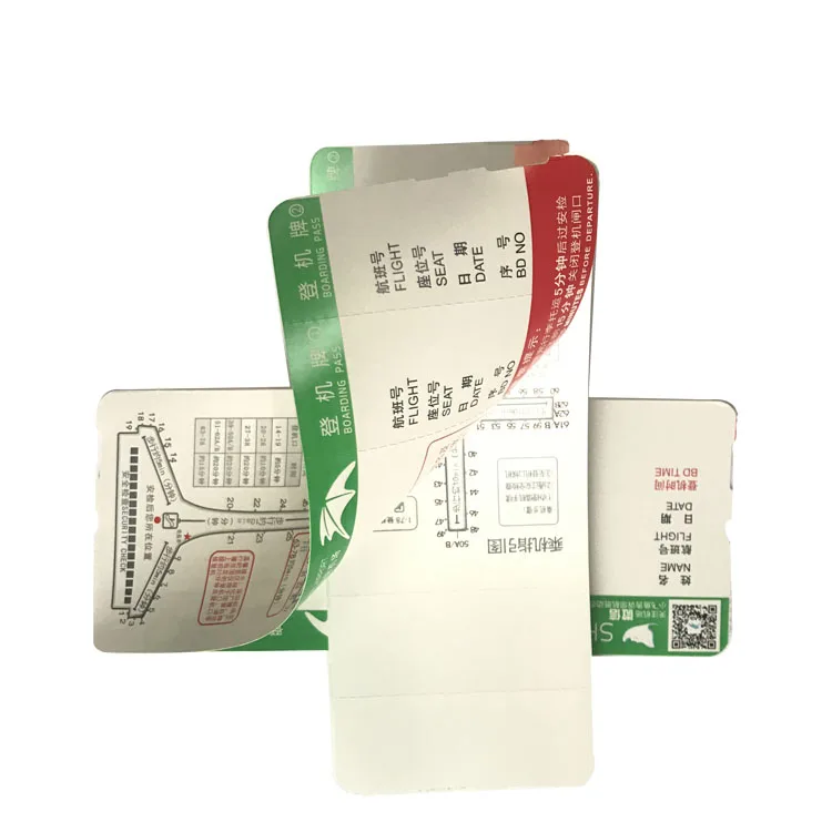Термобумага с покрытием, печать билетов на авиаперевозку