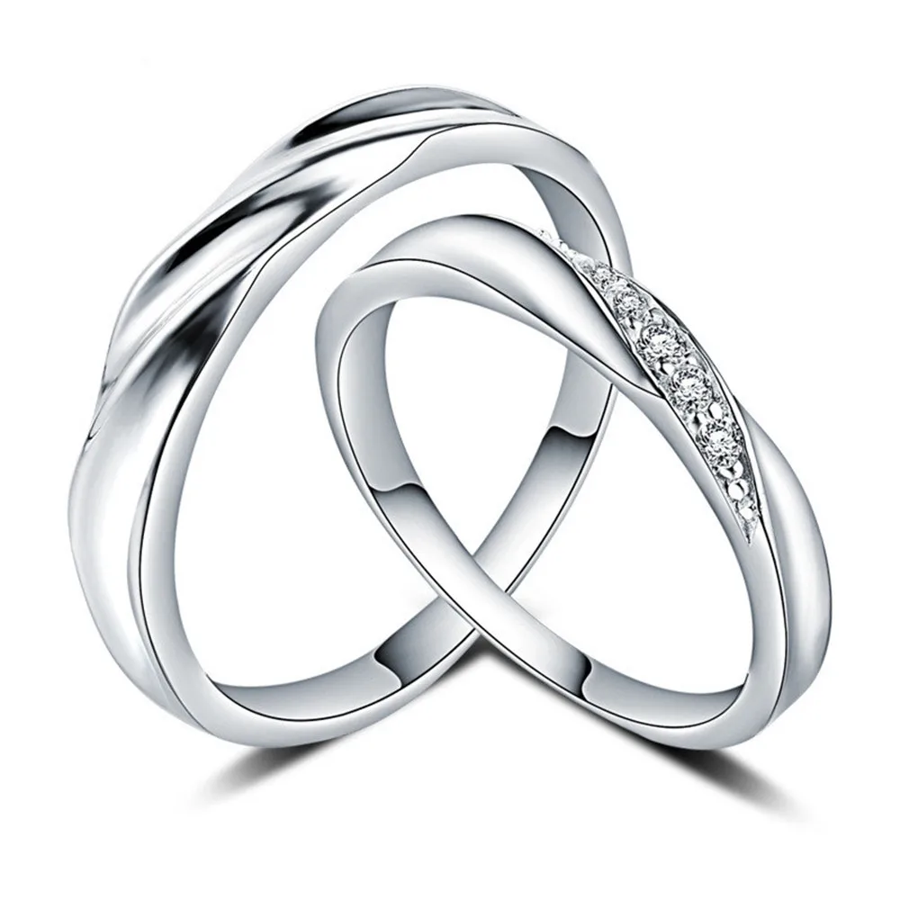 couples rings silver