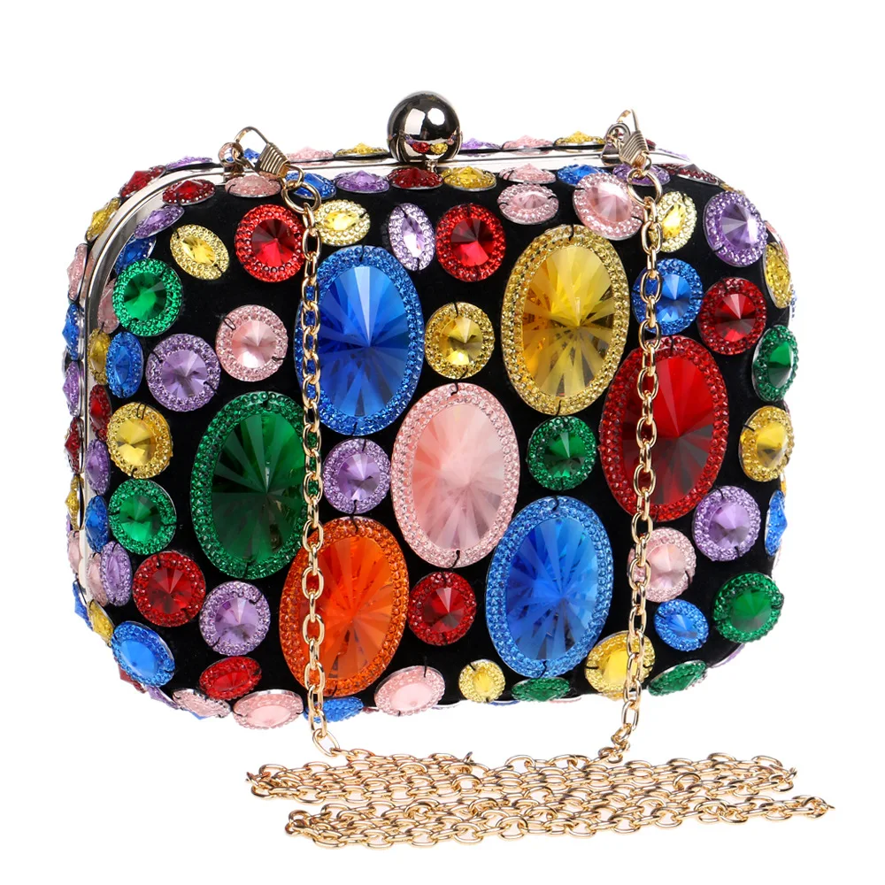 Fashion Shinny Evening Clutch Bag for Women Dinner Party Wedding