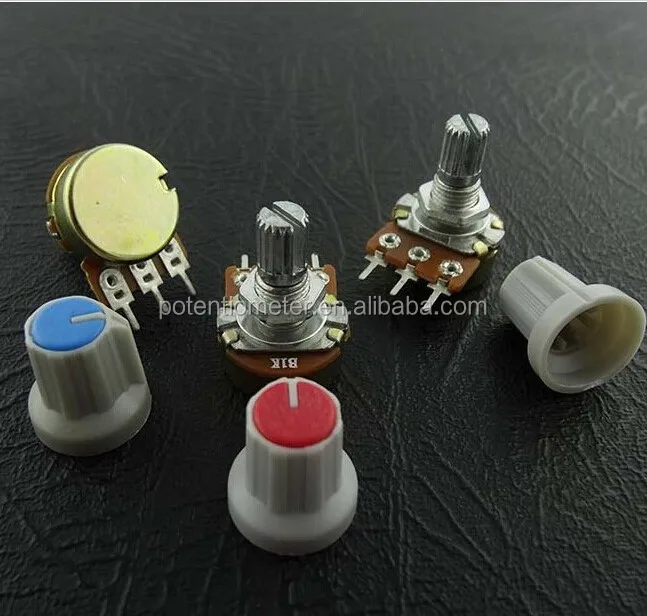 Single Mono100K ohm lin Linear Log Logarithmic Switch Pot Potentiometer And Knob