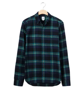 cheap wholesale custom 100%cotton mens lumberjack flannel shirt