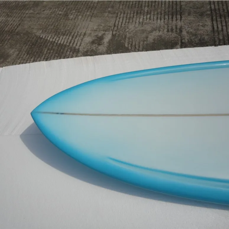 Epoxy Short Surfboard Epoxy Polish Fish Tail Surfboard with Deck Pads