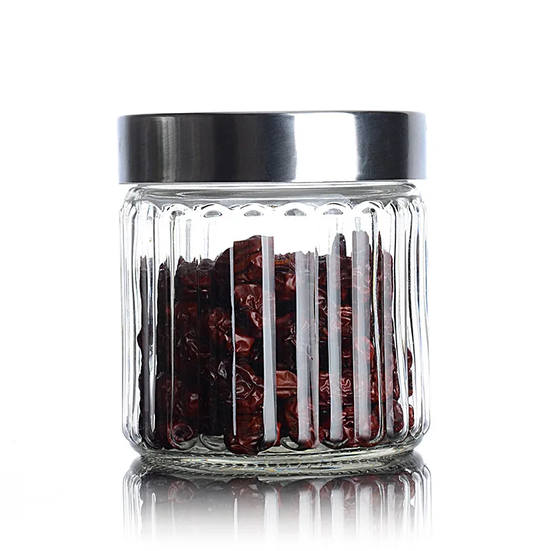 Large Capacity Nuts Tea Grains Storage Glass Jars