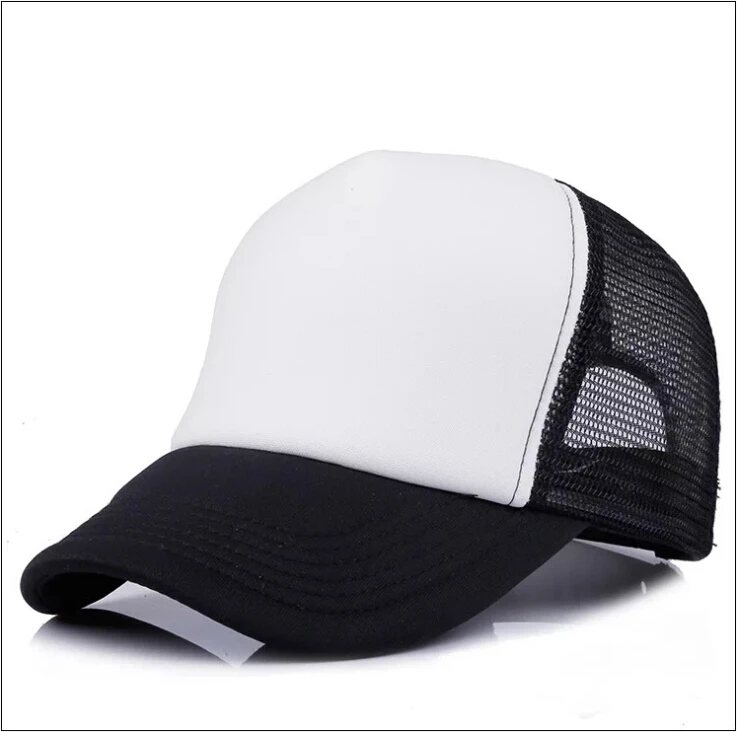 Custom 5 panel foam and mesh sublimation blank mesh trucker cap