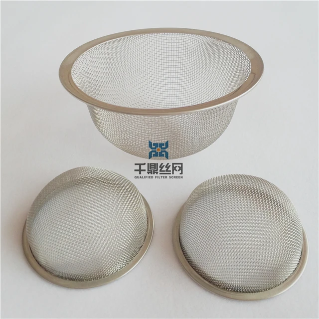 Изогнутый сетчатый фильтр с оправой из нержавеющей стали 304