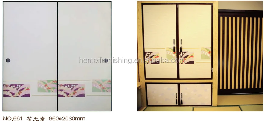 Customized Japanese Style Sliding Fusuma Door