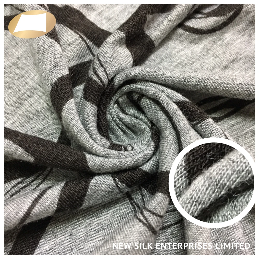 Вискозное вискозное волокно 30s нить с принтом ткань для одежды платье 170 г/м2