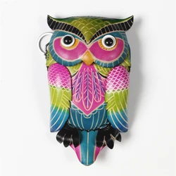 Лидер продаж, винтажный кошелек из воловьей кожи ручной работы с совами