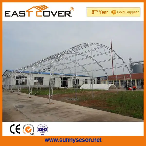 SSTC6040  PVC Large Double Truss Fabric Industrial Storage Container Shelter