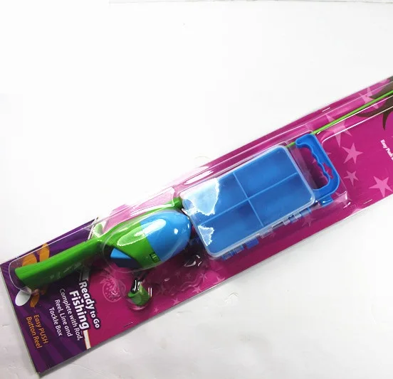 fishing pole and tackle box combo