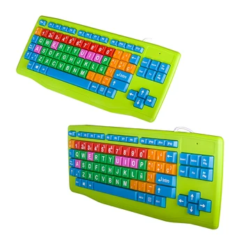 2019 Popular Colored USB Wired Children / Kids School Computer Peripherals Keyboard