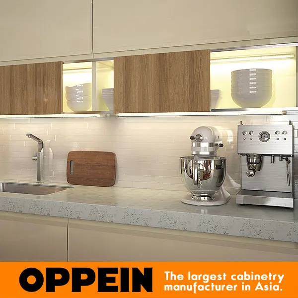 Modular Water Proof Fiber Plastic Kitchen Cabinets with Countertop