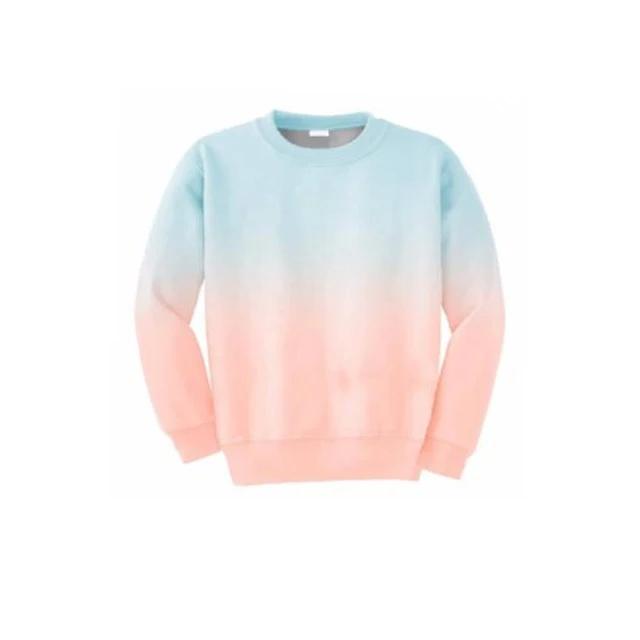 blue and orange tie dye moletom com capuz