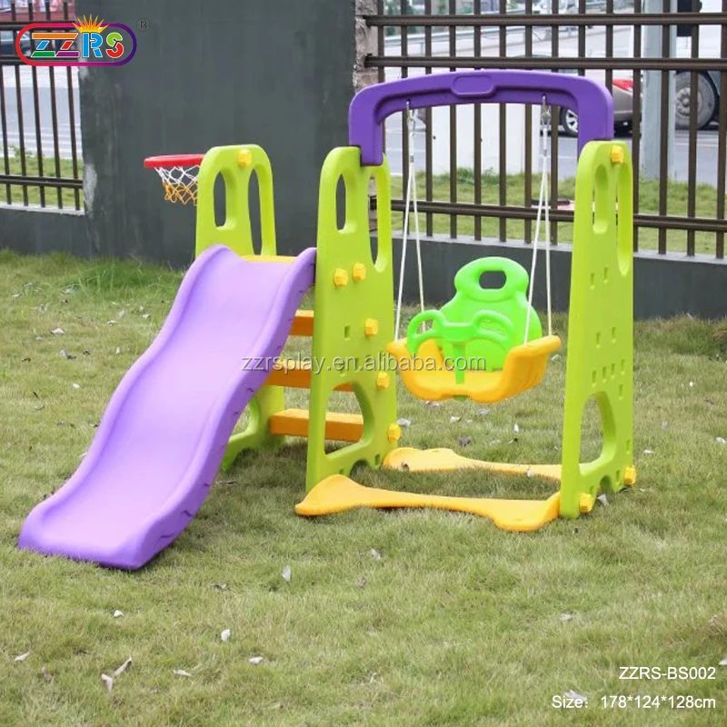 baby swing and slide set
