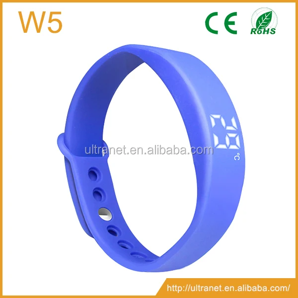 W5P Multifunctional USB LED Smart Bracelet 3D Pedometer & Sleep Monitor & Calorie Counter Black