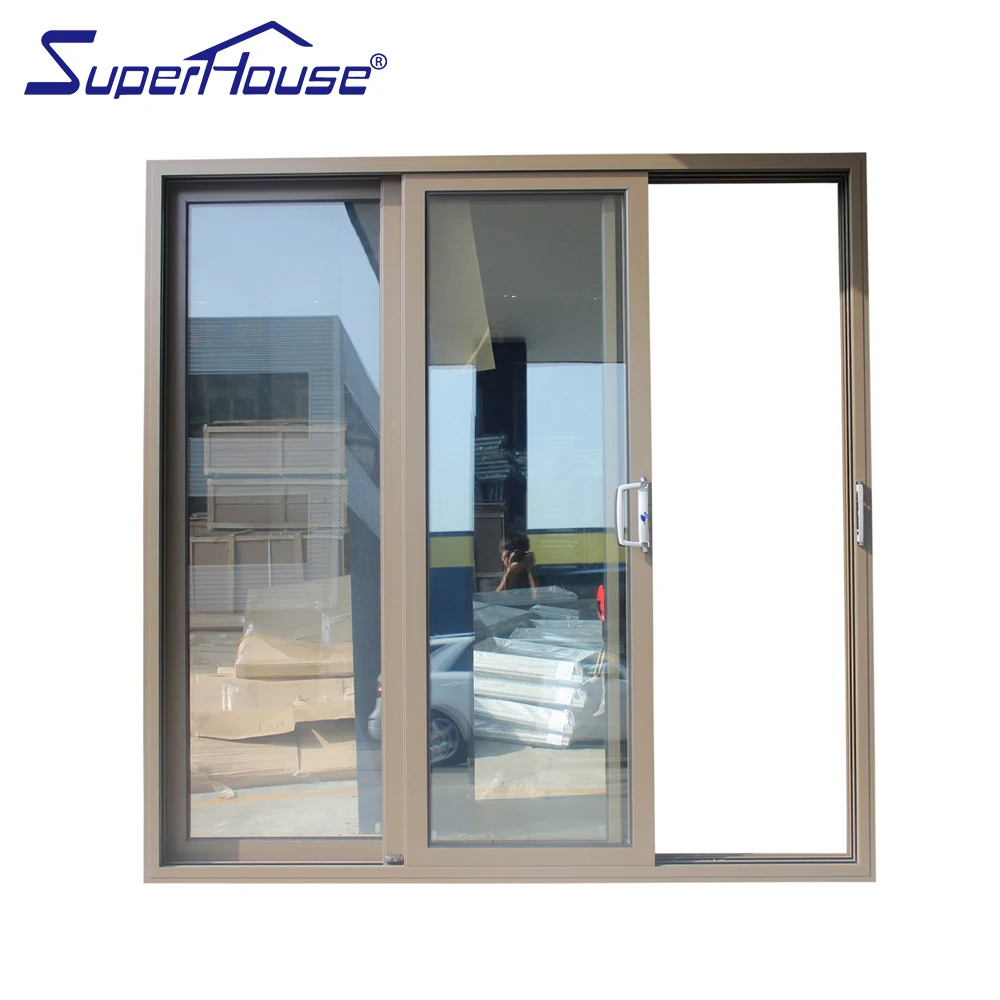 USA Standard wholesale triple sliding door with sliding mosquito net door