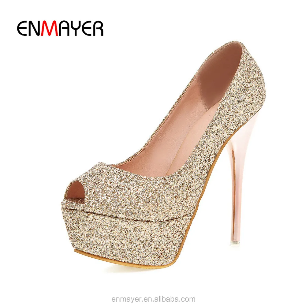 Latest High Heel Shoes For Girls Shining Party Platform Peep Toe Very High Pencil High Heel Shoes Wholesale Women Shoes Design Buy Latest High Heel Shoes For Girls Very High Pencil High