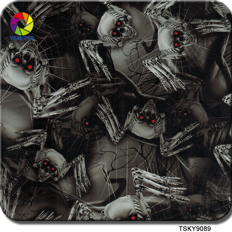TSAUTOP Hydro Dipping Skull Patterns Aquaprint Paper Water Transfer Sheet