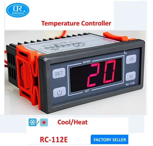 Ringder Rc-112e Digital Freezer Bimetal Thermostat For Egg Incubator ...