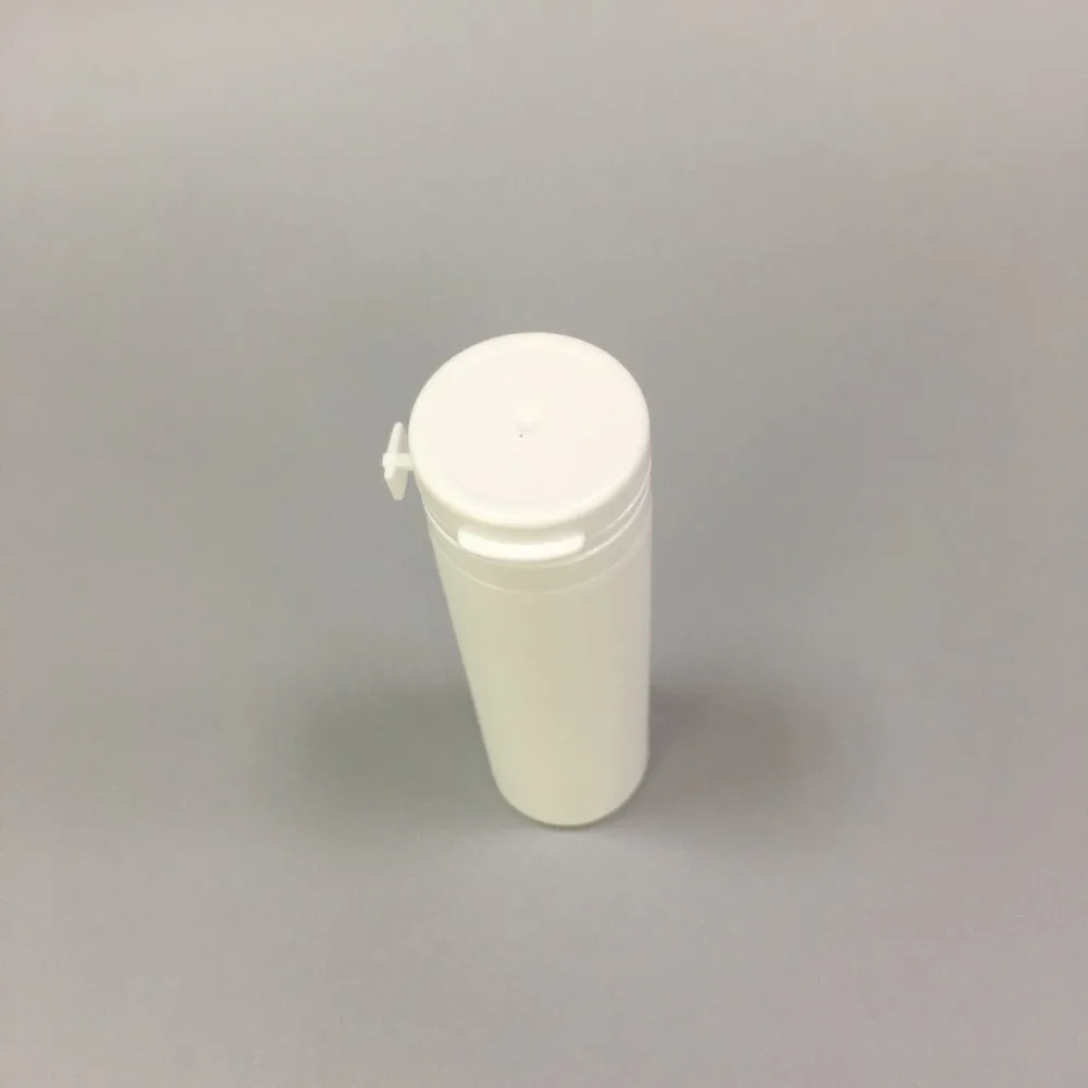 60ml HDPE White Plastic Bottle with Tearing Pop up Lids for Candy or Chewing Gum