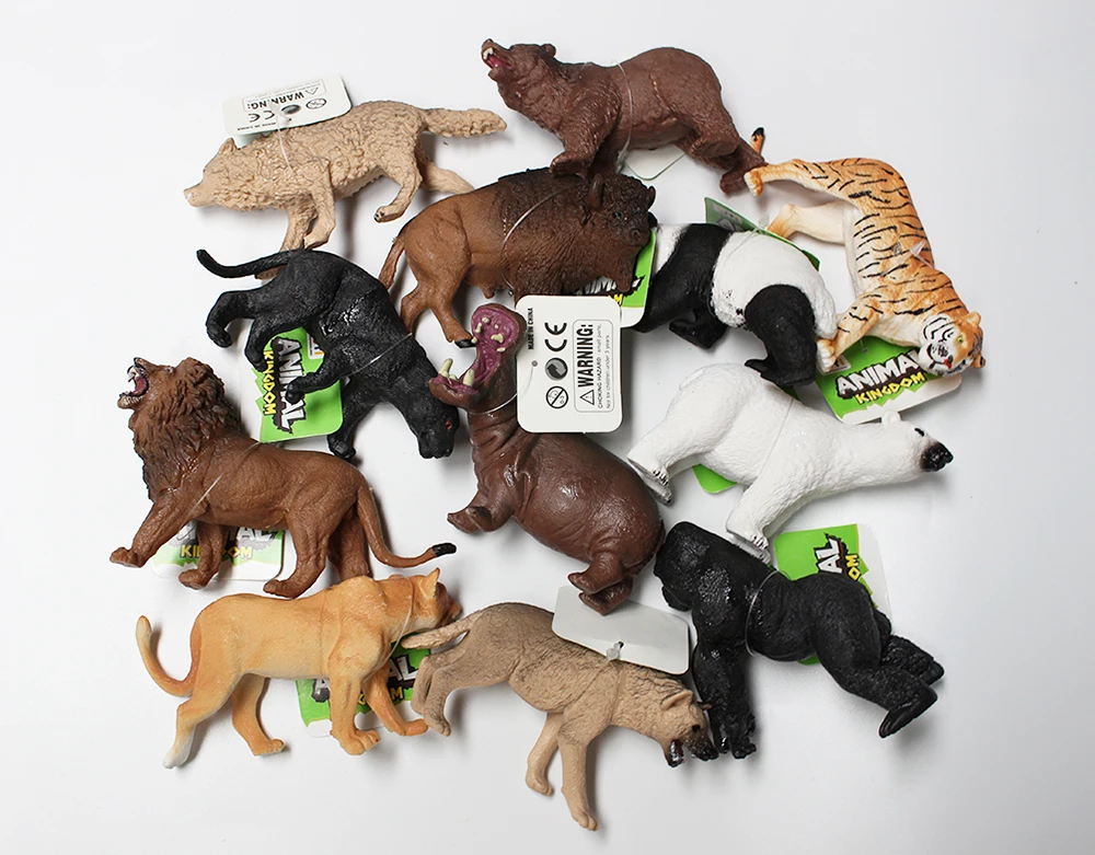 Set di giocattoli di grandi dimensioni per le figure di animali selvatici della giungla