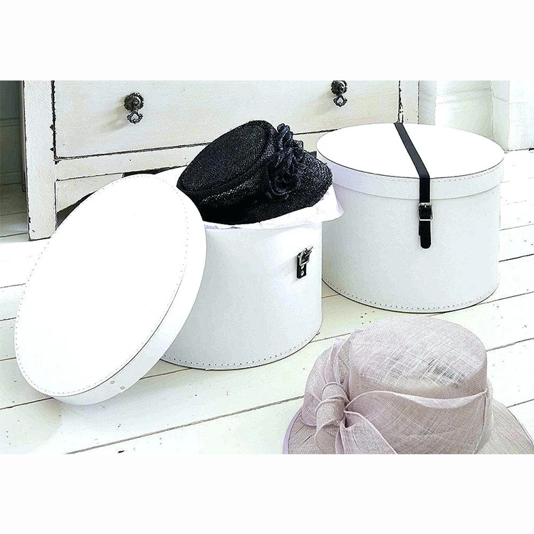 Factory Supply Custom Paper Round Hat Box Wholesale