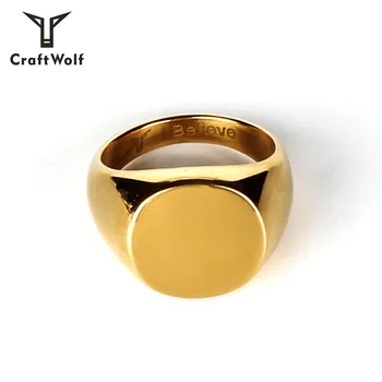 Craft Wolf Manufacturer Wholesale Fashion Jewellery Elliptical Ring