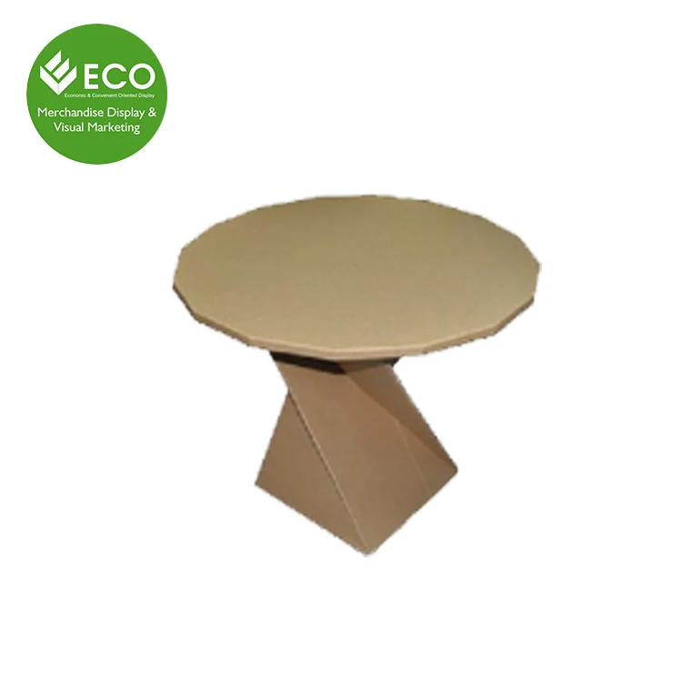 Eco-friendly Custom-Size Modern Style Stable Foldable Cardboard Corrugated Sheet Furniture Stool