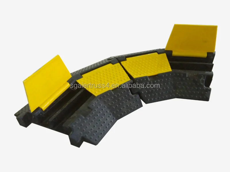 Safety Hump Ramp Hot Safety RAMP Cable Bridge Road Hump PVC Speed Bump Cable Protector ...