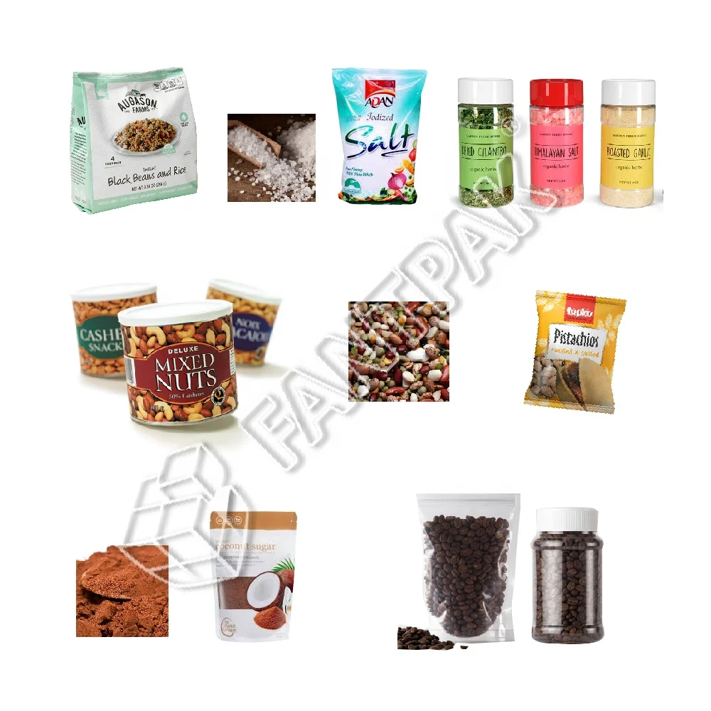 Semi Automatic Granule Filling Machine for Rice Nuts Sugar Cereal