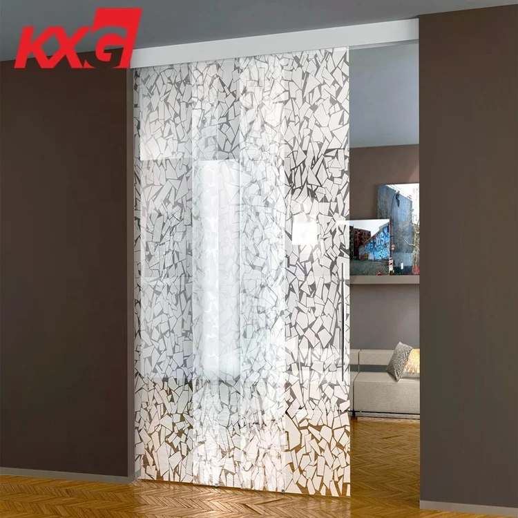 Custom Made Good Quality Digital Printing Tempered Glass for Door Art Glass