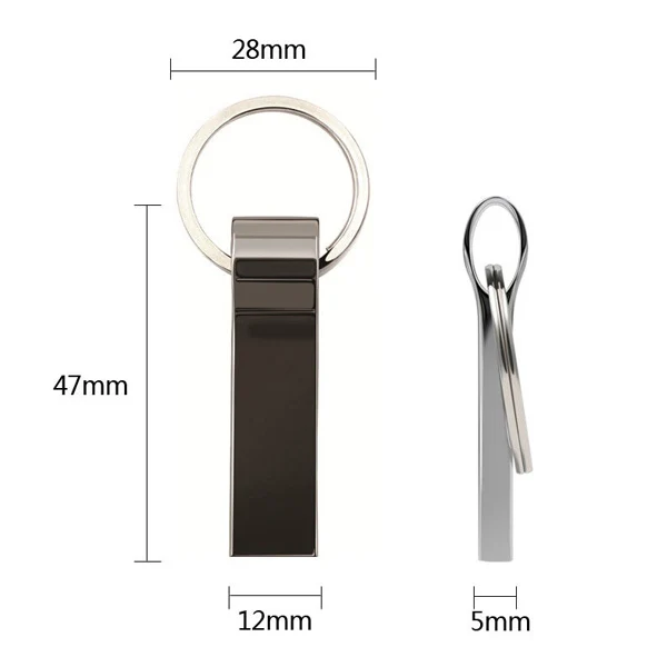 Высокоскоростной металлический USB флеш-накопитель 4 ГБ 8 ГБ 16 ГБ, самый дешевый USB-накопитель с брелоком