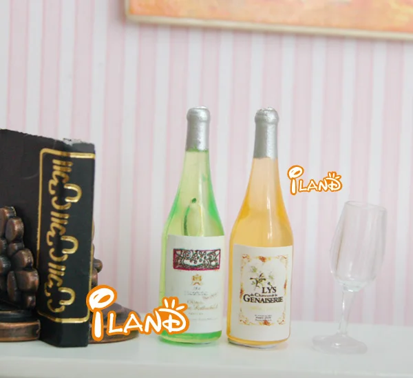Миниатюры iland, набор миниатюрных бутылок для кукольного домика, еды и напитков/6 фе014