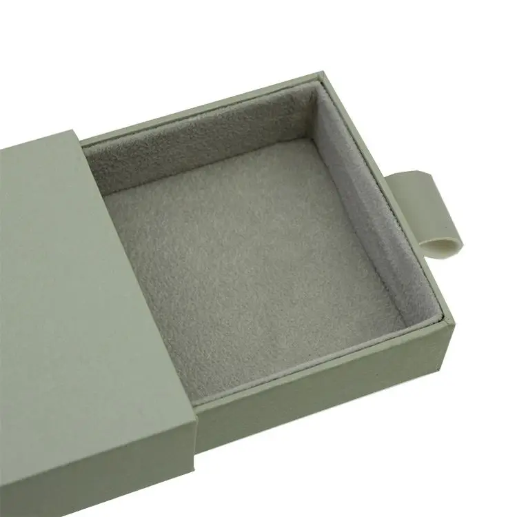 Индивидуальные логотип маленький вытащить гибкие Вычуры тесемки зеленый картонная коробка для упаковки с выдвижными ящиками Жесткий Стиль Раздвижные бумажная коробка подарка