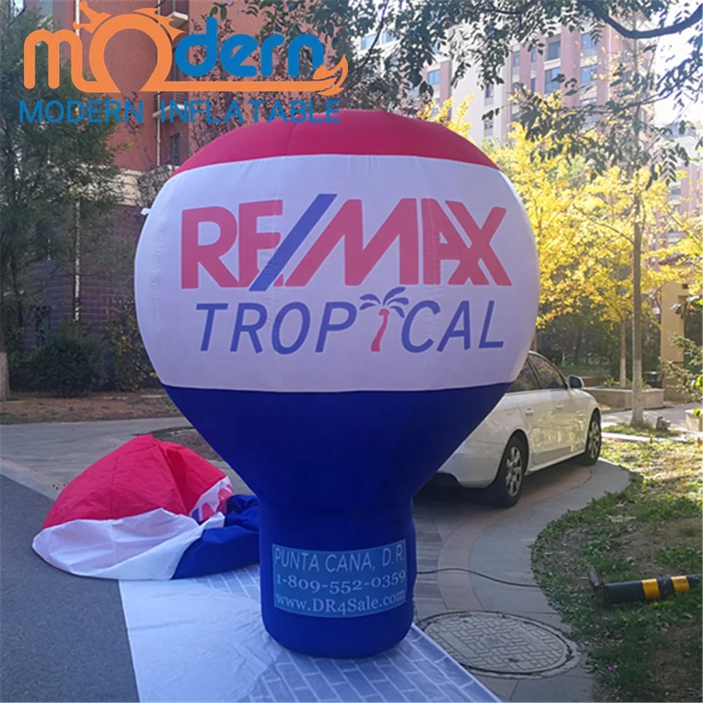 Remax Inflatable Advertising Balloon-6-8ft Built-In Fan Oxford Cloth Digital Printing Customizable Size Color for Effective