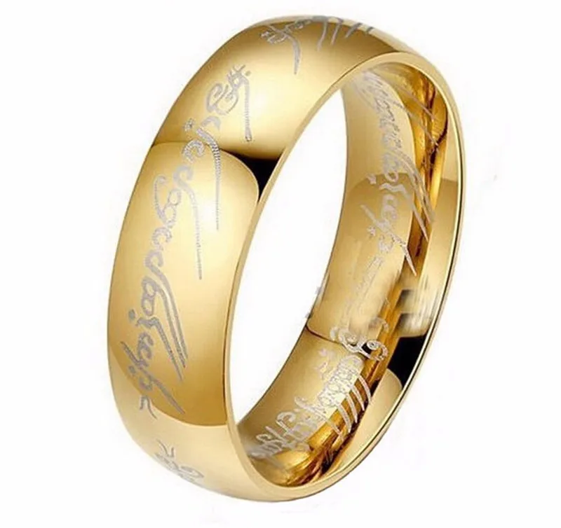 hot sale titanium stainless steel couple rings lor