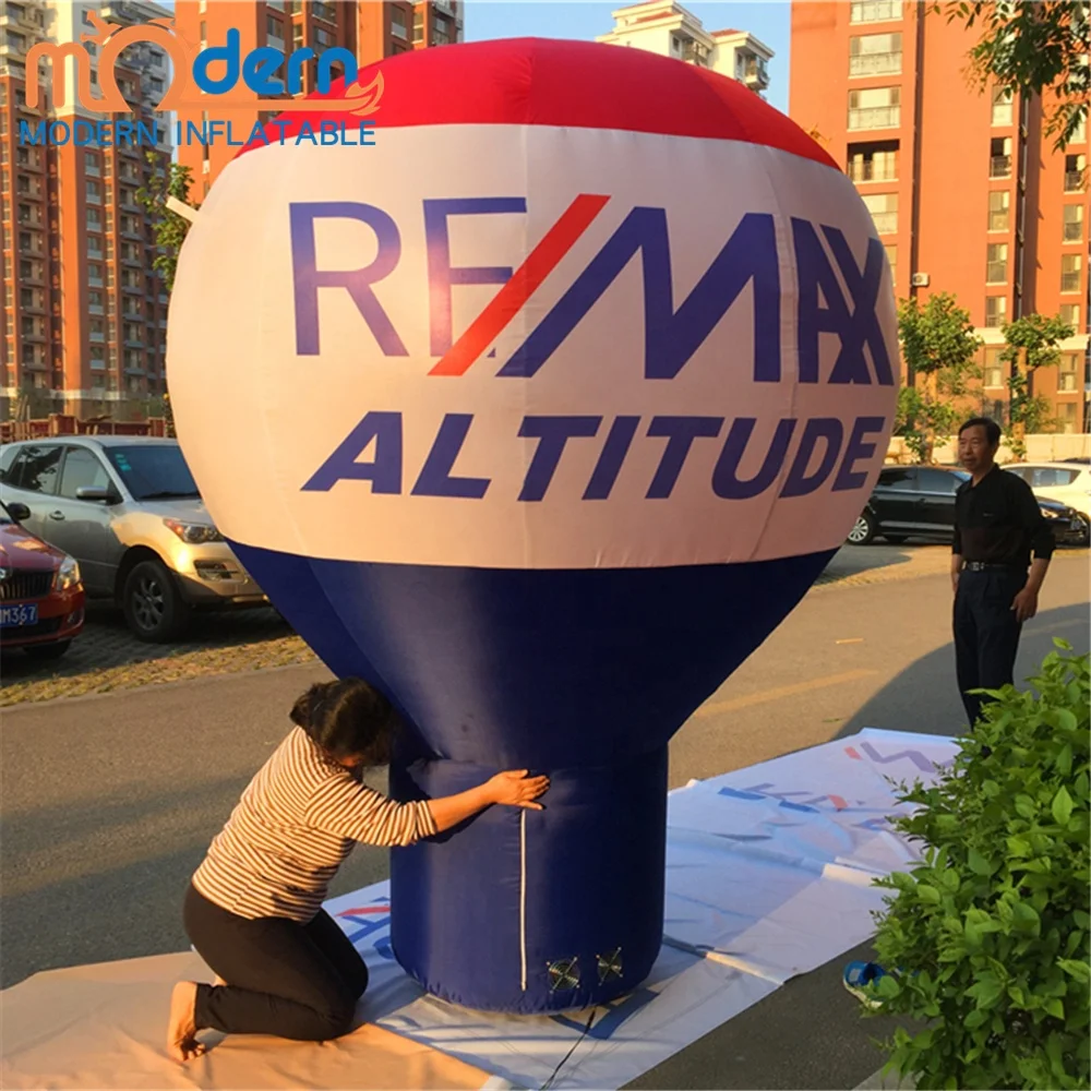 Remax Inflatable Advertising Balloon-6-8ft Built-In Fan Oxford Cloth Digital Printing Customizable Size Color for Effective