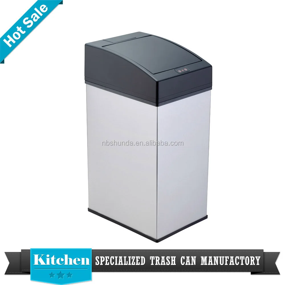 Touchless Automatic Smart Sensor Trash Bin Electronic Wall Mounted Sensor Bin Household