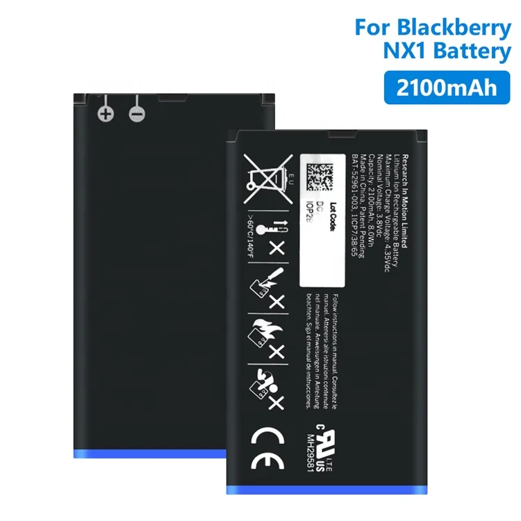 Long Life Time High Quality Original 2100mAh N-X1 NX1 Mobile Phone Battery  for Blackberry Q10