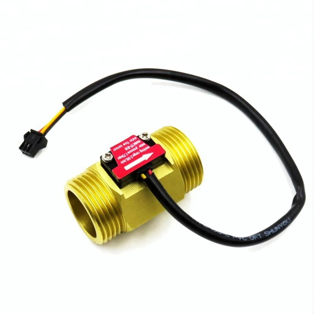 YF-B10 SEA WATER FLOW METER 1 INCH BSP THREAD BRASS MATERIAL 2-50L/min FLOW RANGE
